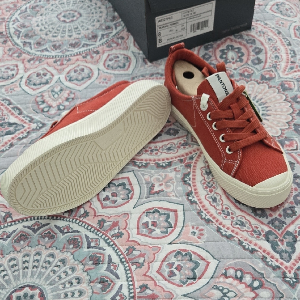 Cariuma Red Canvas Sneakers